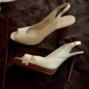 Nine West beige heels